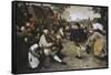 Peasants Dancing, c.1568-Pieter Bruegel the Elder-Framed Stretched Canvas