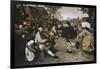 Peasants Dancing, c.1568-Pieter Bruegel the Elder-Framed Giclee Print