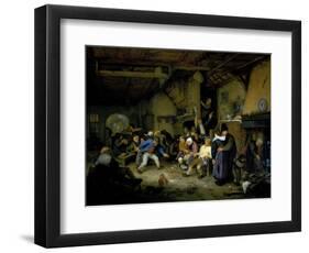 Peasants Dancing in a Tavern, 1659-Adriaen Jansz. Van Ostade-Framed Giclee Print