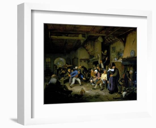 Peasants Dancing in a Tavern, 1659-Adriaen Jansz. Van Ostade-Framed Giclee Print