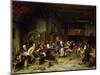 Peasants Dancing in a Tavern, 1675-Adriaen Jansz. Van Ostade-Mounted Giclee Print