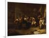 Peasants Drinking and Smoking in an Inn-Gillis Van Tilborch-Framed Giclee Print