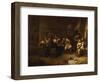 Peasants Drinking and Smoking in an Inn-Gillis Van Tilborch-Framed Giclee Print