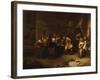 Peasants Drinking and Smoking in an Inn-Gillis Van Tilborch-Framed Giclee Print