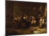 Peasants Drinking and Smoking in an Inn-Gillis Van Tilborch-Mounted Giclee Print