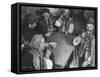 Peasants Drinking Beer in a Village Inn in the Ruthenia Section of the Country-Margaret Bourke-White-Framed Stretched Canvas