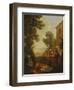 Peasants Drinking by a Farmhouse-Paolo Monaldi-Framed Giclee Print