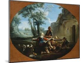 Peasants Feasting in the Roman Campagna-Vincente Carducho-Mounted Giclee Print