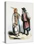 Peasants from Twer in Traditional Costume-null-Stretched Canvas