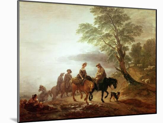 Peasants Going to Market: Early Morning, 1770-Thomas Gainsborough-Mounted Giclee Print