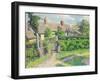 Peasants' House-Camille Pissarro-Framed Giclee Print