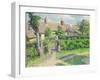 Peasants' House-Camille Pissarro-Framed Giclee Print