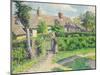 Peasants' House-Camille Pissarro-Mounted Giclee Print