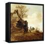 Peasants in a Cart by a Cottage Jan Josephsz, 1651-Jan Van Goyen-Framed Stretched Canvas