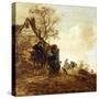 Peasants in a Cart by a Cottage Jan Josephsz, 1651-Jan Van Goyen-Stretched Canvas