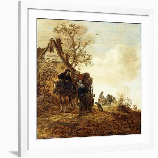 Peasants in a Cart by a Cottage Jan Josephsz, 1651-Jan Van Goyen-Framed Giclee Print