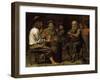 Peasants in a Tavern, 1640S-Mathieu Le Nain-Framed Giclee Print