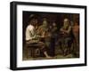 Peasants in a Tavern, 1640S-Mathieu Le Nain-Framed Giclee Print