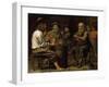 Peasants in a Tavern, 1640S-Mathieu Le Nain-Framed Giclee Print