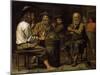 Peasants in a Tavern, 1640S-Mathieu Le Nain-Mounted Giclee Print