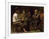 Peasants in a Tavern, 1640S-Mathieu Le Nain-Framed Giclee Print