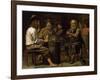 Peasants in a Tavern, 1640S-Mathieu Le Nain-Framed Giclee Print
