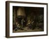 Peasants in an Interior-Adriaen Van Ostade-Framed Art Print