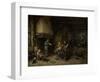 Peasants in an Interior-Adriaen Van Ostade-Framed Art Print