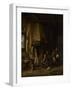 Peasants in an Interior-Adriaen Van Ostade-Framed Art Print