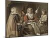 Peasants in an Interior-Mathieu Le Nain-Mounted Giclee Print