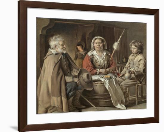 Peasants in an Interior-Mathieu Le Nain-Framed Giclee Print