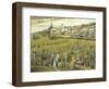 Peasants in Budapest by Janos Szentgyorgyi, Hungary 19th Century Painting-null-Framed Giclee Print