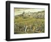 Peasants in Budapest by Janos Szentgyorgyi, Hungary 19th Century Painting-null-Framed Giclee Print