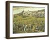 Peasants in Budapest by Janos Szentgyorgyi, Hungary 19th Century Painting-null-Framed Giclee Print