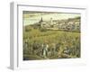Peasants in Budapest by Janos Szentgyorgyi, Hungary 19th Century Painting-null-Framed Giclee Print