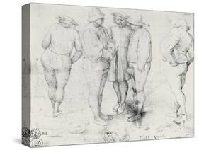 Peasants in Conversation-Pieter Bruegel the Elder-Stretched Canvas
