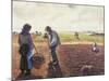 Peasants in the Field, Eragny-null-Mounted Giclee Print