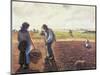 Peasants in the Field, Eragny-null-Mounted Giclee Print