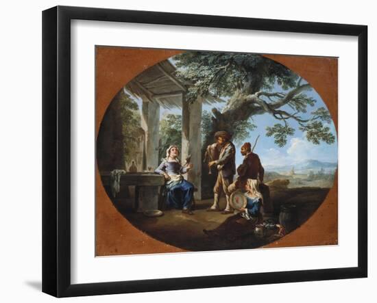 Peasants Making Music in the Roman Campagna-Vincente Carducho-Framed Giclee Print