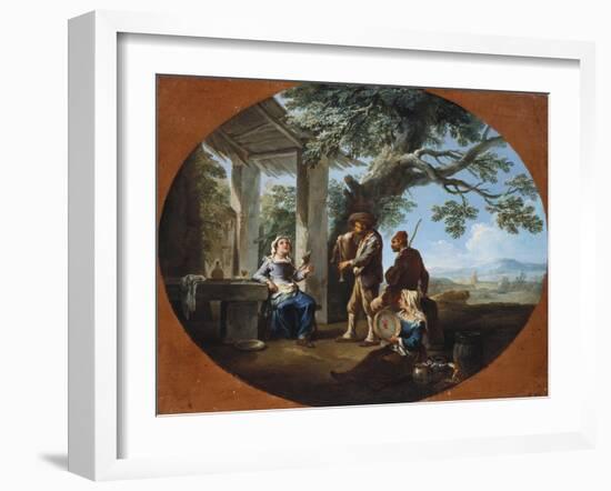 Peasants Making Music in the Roman Campagna-Vincente Carducho-Framed Giclee Print