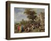 Peasants Merry-Making, c.1650-David Teniers the Younger-Framed Giclee Print