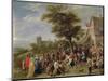 Peasants Merry-Making, c.1650-David Teniers the Younger-Mounted Giclee Print