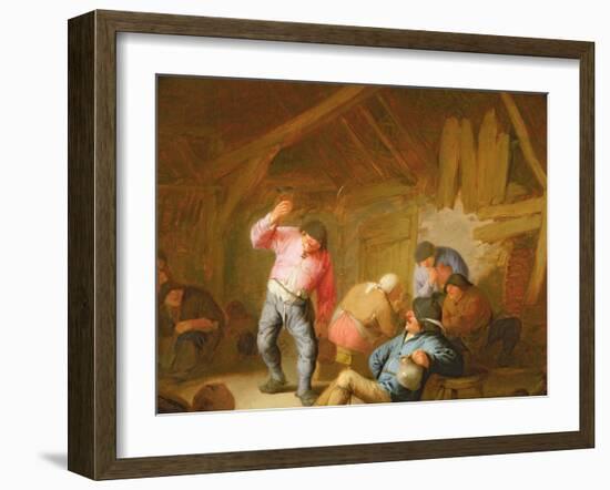 Peasants Merrymaking in an Inn, 1634-Adriaen Jansz. Van Ostade-Framed Giclee Print