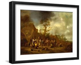 Peasants Merrymaking outside an Inn, 1642-Isack van Ostade-Framed Giclee Print