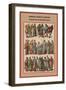 Peasants, Nobility and Knights Frankish Gaul in the XIII Century-Friedrich Hottenroth-Framed Art Print
