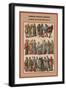 Peasants, Nobility and Knights Frankish Gaul in the XIII Century-Friedrich Hottenroth-Framed Art Print