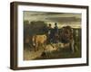 Peasants of Flagey Returning from Fair-Gustave Courbet-Framed Giclee Print