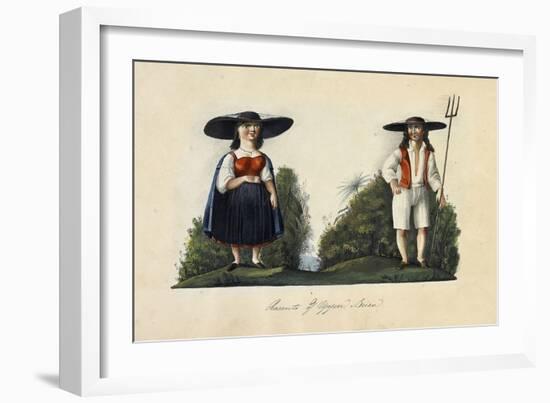 Peasants of Upper Beira-null-Framed Giclee Print