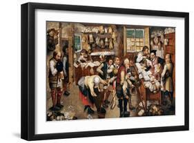 Peasants Paying Tithes-Pieter Bruegel the Elder-Framed Giclee Print