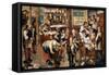 Peasants Paying Tithes-Pieter Bruegel the Elder-Framed Stretched Canvas